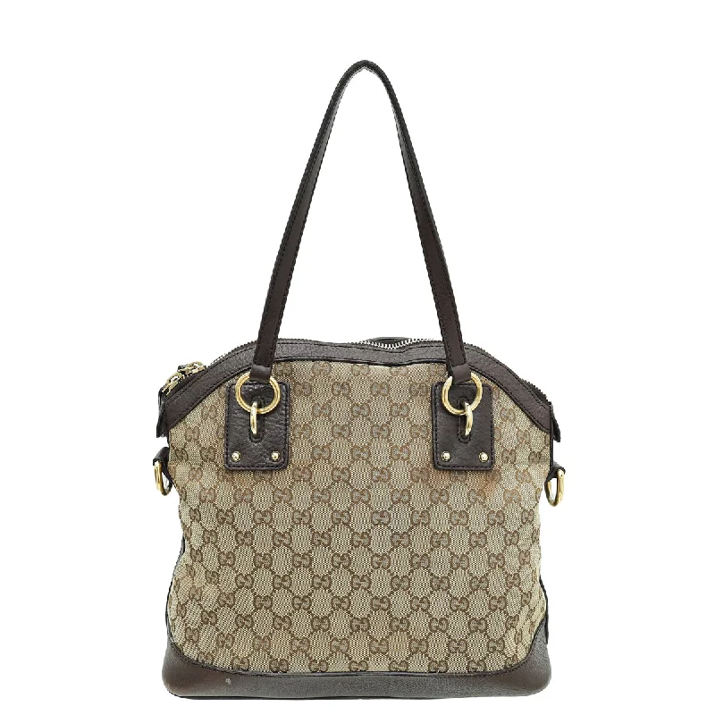 Gucci Dionysus bags for women with tiger - head claspsGucci Bicolor GG Interlocking Dome Satchel Bag