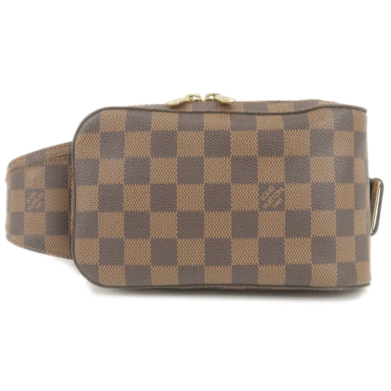 Louis Vuitton bags with a front - zip pocket for small items like keysLouis Vuitton Damier Geronimos Body Bag Waist Bag N51994