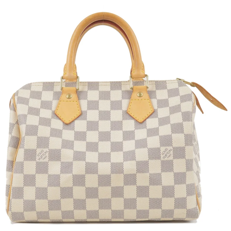 Louis Vuitton backpacks with a sleek, minimalist design for styleLouis Vuitton Damier Azur Speedy 25 Boston Bag N41534