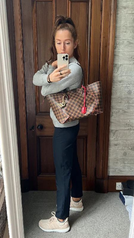 Louis Vuitton crossbody bags with a keychain holder for practicalityLouis Vuitton Caissa MM Tote Damier Ebene (RRP £1575)