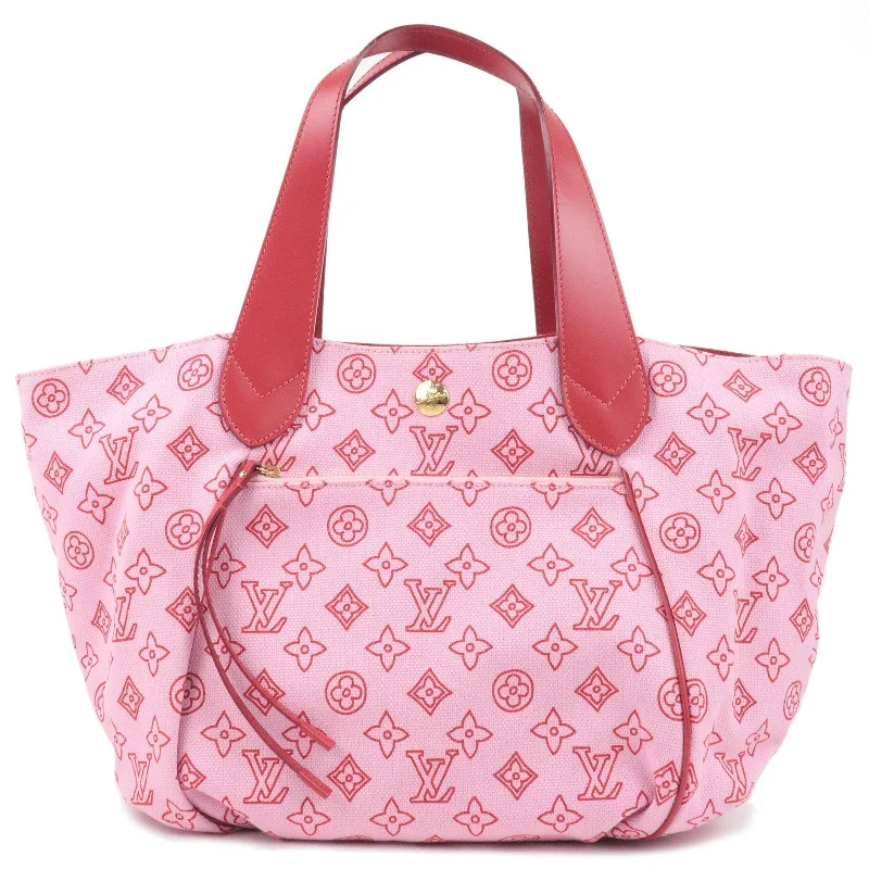 Ladies Louis Vuitton Petite Malle bags with a star - shaped charm for cutenessLouis Vuitton Beach Line Cabas Ipanema PM Tote Bag Rose M95984