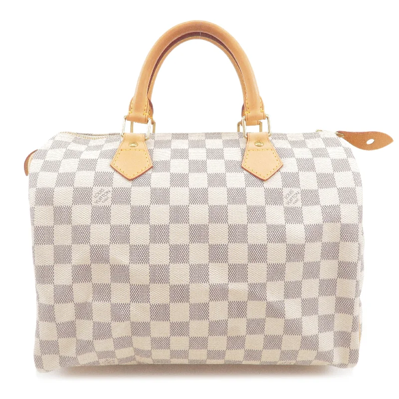 Louis Vuitton Twist bags with a crystal - embellished LV - turnlockLouis Vuitton Damier Azur Speedy 30 Hand Bag Boston Bag N41533