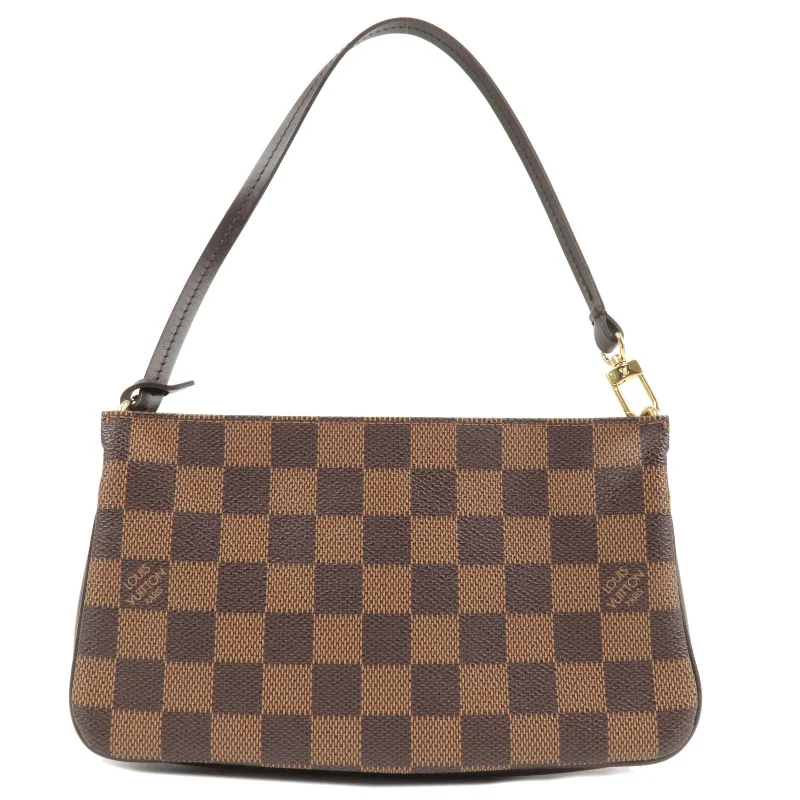 Ladies Louis Vuitton shoulder bags with a single - handle silhouetteLouis Vuitton Damier Navona Accessoires Pouch Hand Bag N51983