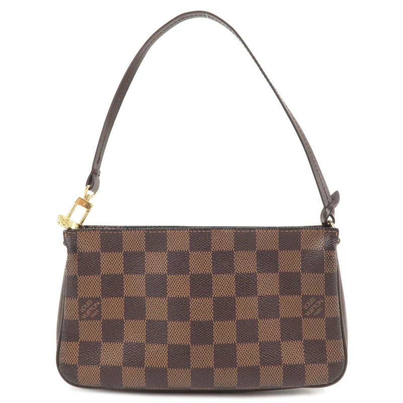 Louis Vuitton handbags with a back - zip pocket for storing valuablesLouis Vuitton Damier Navona Accessoires Pouch Hand Bag N51983