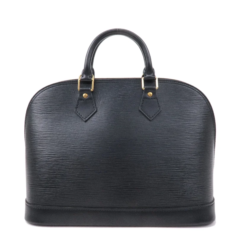 Louis Vuitton tote bags with a spacious interior and multiple pocketsLouis Vuitton Epi Alma Hand Bag Noir Black M52142