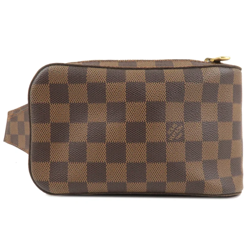 Louis Vuitton Alma bags with a monogram - embossed leather surfaceLouis Vuitton Damier Geronimos Crossbody Bag Waist Bag N51994