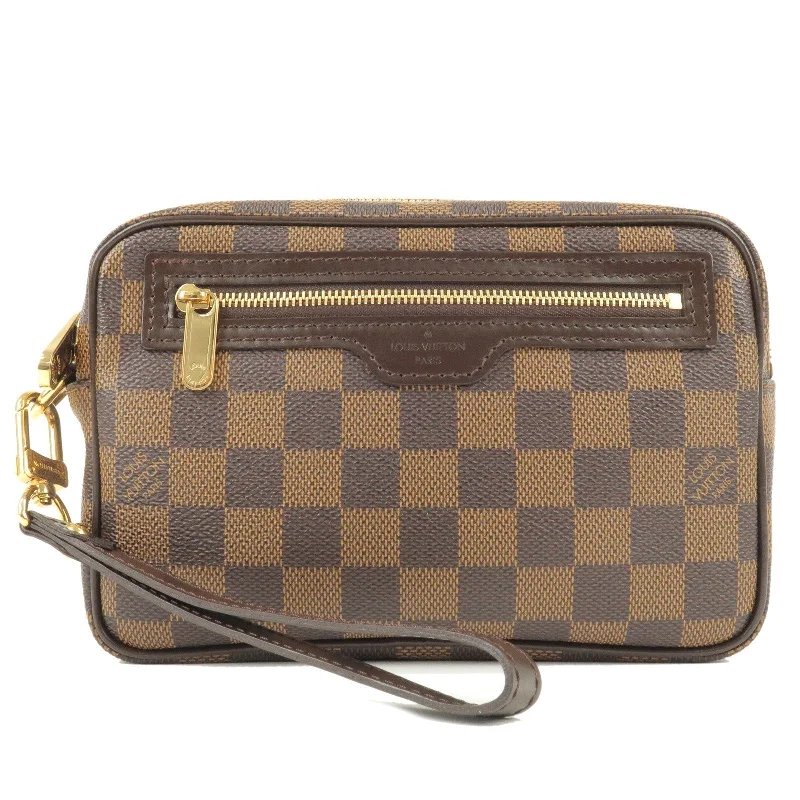 Louis Vuitton Twist bags with a snakeskin - effect panel for a bold lookLouis Vuitton Damier Pochette Billets Macao Clutch Bag N61739