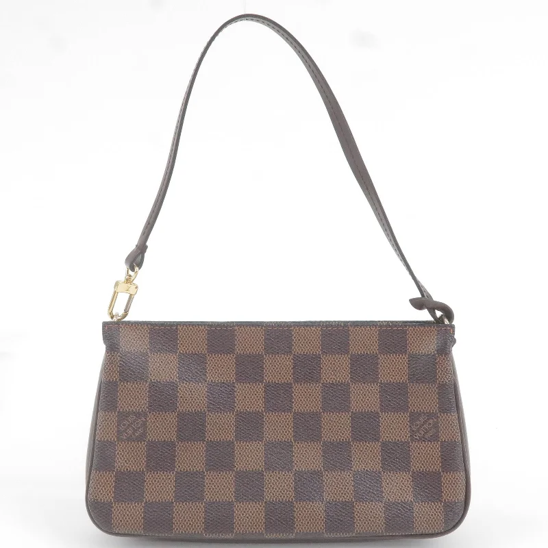 Louis Vuitton Petite Malle bags with a hard - shell structure for uniquenessLouis Vuitton Damier Navona Accessoires Pouch Hand Bag N51983