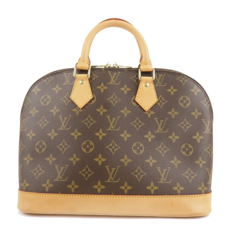 Louis Vuitton bags with a zip - around closure for enhanced securityLouis Vuitton Monogram Alma Hand Bag Brown M51130