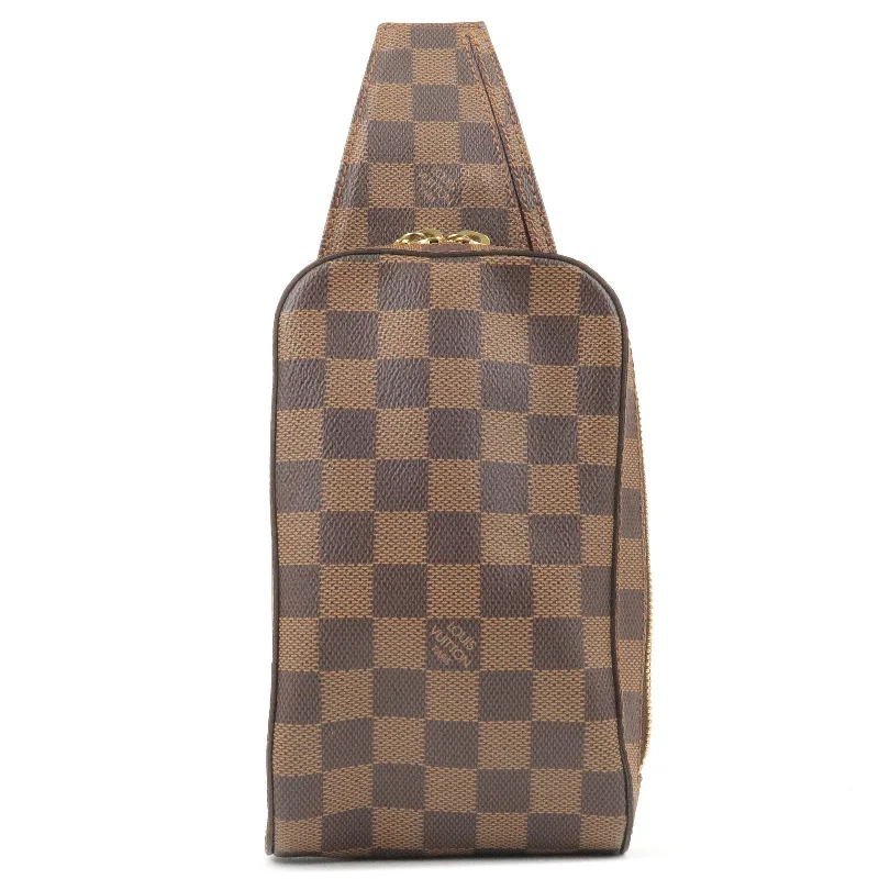 Louis Vuitton bags with a detachable mirror inside for on - the - go touch - upsLouis Vuitton Damier Geronimos Body Bag Waist Bag N51994