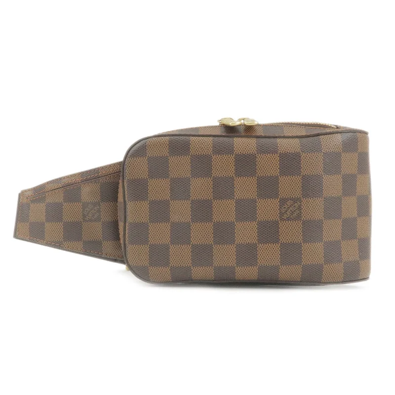 Louis Vuitton handbags with a metal - framed clasp for durabilityLouis Vuitton Damier Geronimos Body Bag Waist Bag N51994