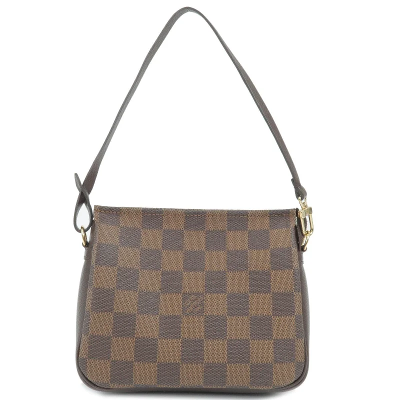 Louis Vuitton tote bags with a spacious interior and multiple pocketsLouis Vuitton Damier Trousse Makeup Accessory Pouch N51982