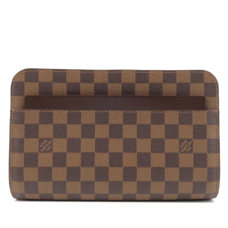 Louis Vuitton bags with a zip - around closure for enhanced securityLouis Vuitton Damier Saint Louis Clutch Bag N51993