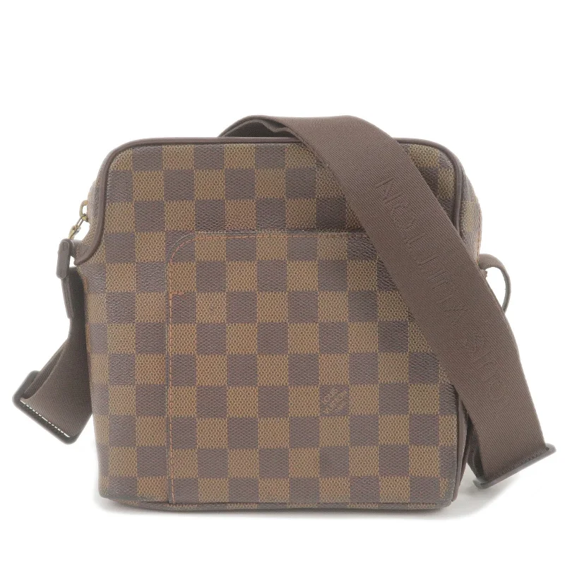 Louis Vuitton Alma bags with a leather - wrapped handle for a luxurious feelLouis Vuitton Damier Olaf PM Cross Body Shoulder Bag N41442