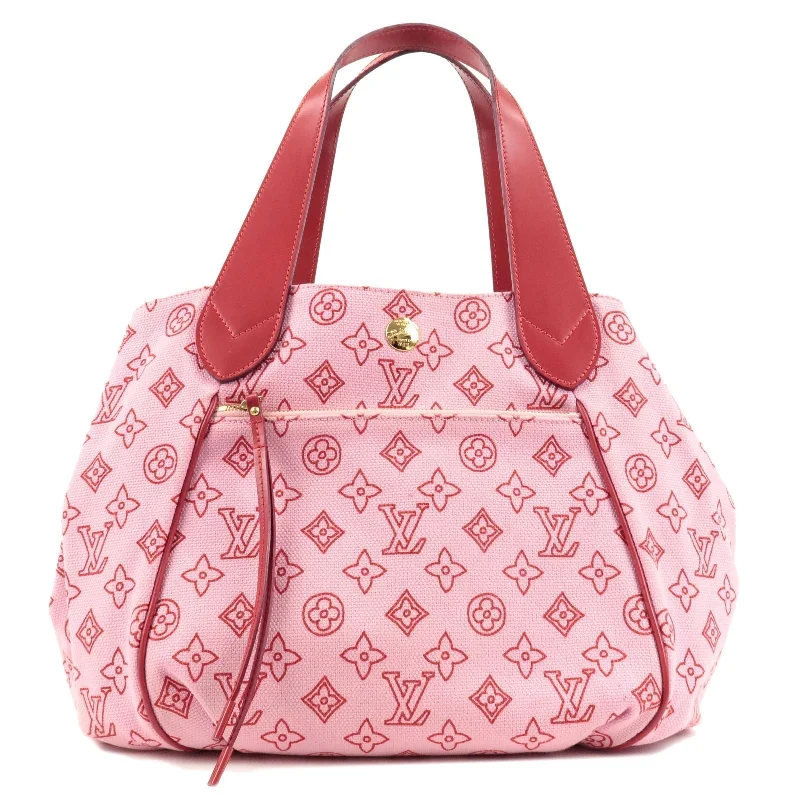 Louis Vuitton Alma bags with a leather - wrapped handle for a luxurious feelLouis Vuitton Beach Line Cabas Ipanema PM Tote Bag Rose M95984