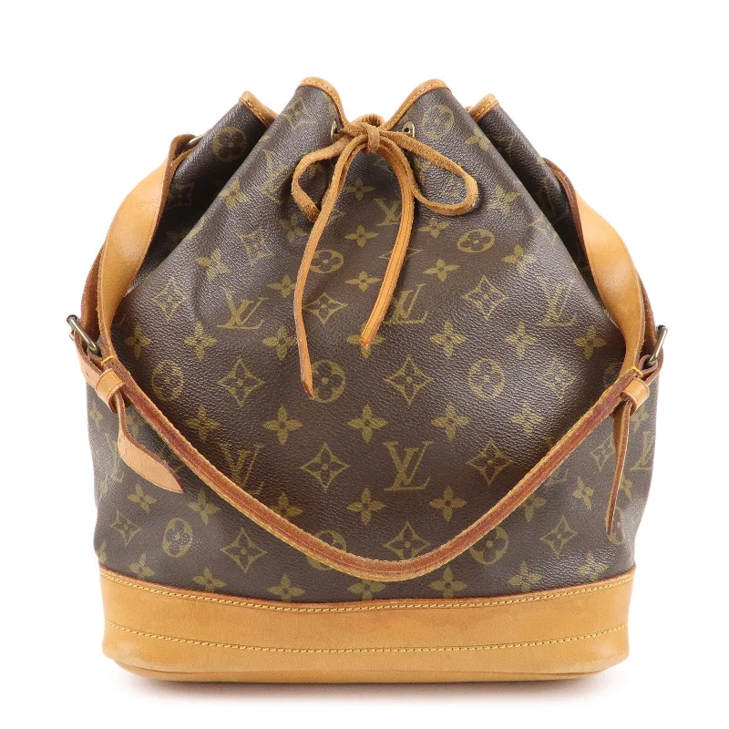 Louis Vuitton backpacks with a sleek, minimalist design for styleLouis Vuitton Monogram Noe Shoulder Bag Hand Bag Brown M42224