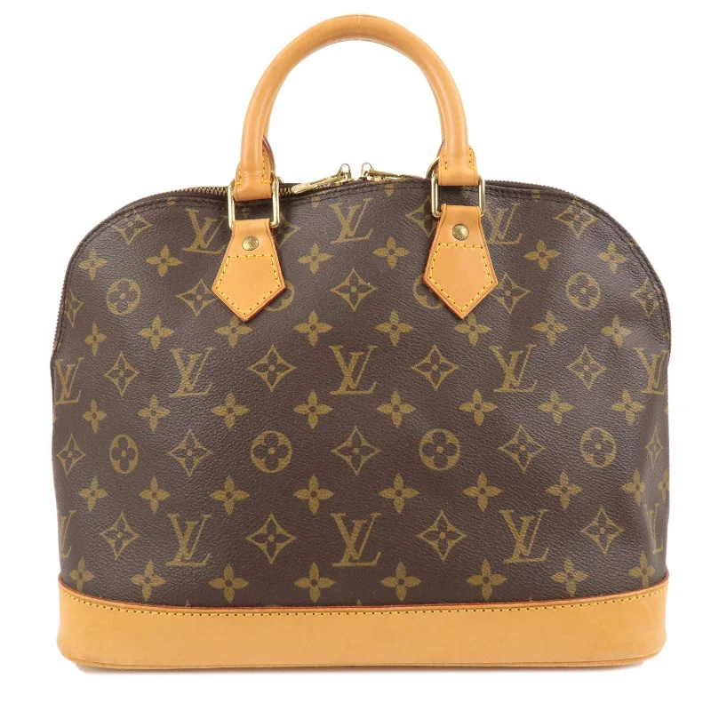 Ladies Louis Vuitton shoulder bags with a tassel decoration for charmLouis Vuitton Monogram Alma Hand Bag Brown M51130