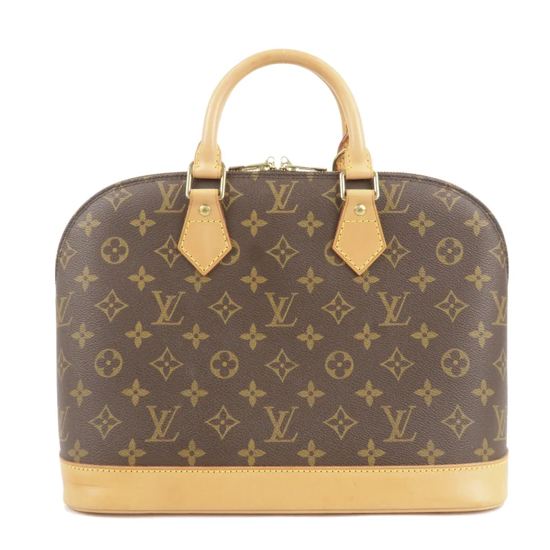 Louis Vuitton Petite Malle bags with a hard - shell structure for uniquenessLouis Vuitton Monogram Alma Hand Bag Brown M51130