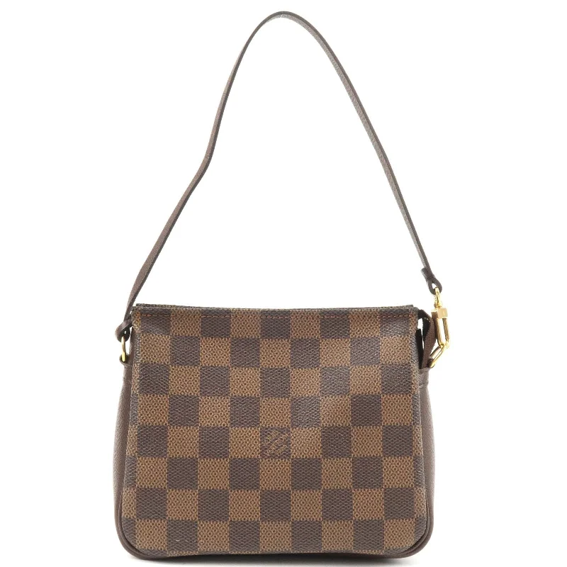 Ladies Louis Vuitton Capucines bags with gold - toned hardwareLouis Vuitton Damier Trousse Makeup Accessory Pouch N51982