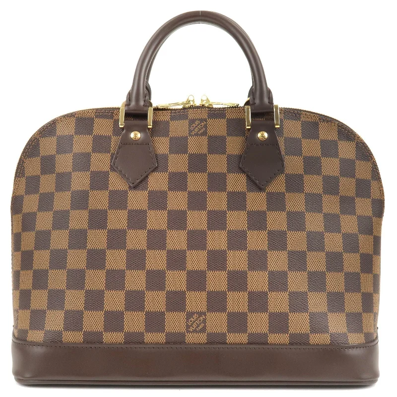 Louis Vuitton Petite Malle bags with a hard - shell structure for uniquenessLouis Vuitton Damier Ebene Alma Hand Bag N51131