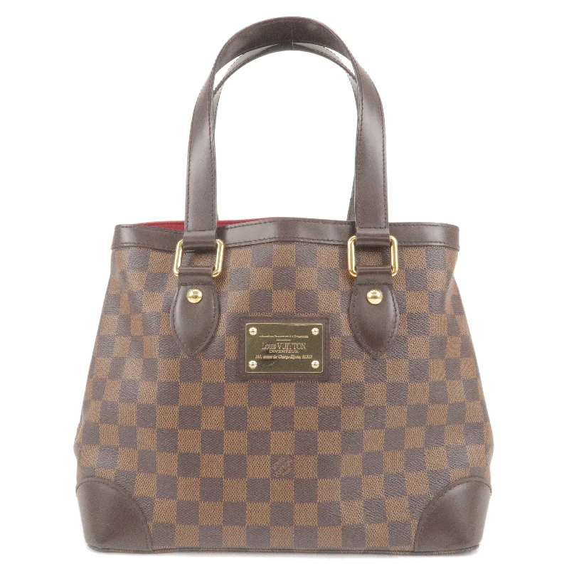 Ladies Louis Vuitton Capucines bags with a detachable shoulder strapLouis Vuitton Damier Ebene Hampstead PM Hand Bag Tote Bag N51205