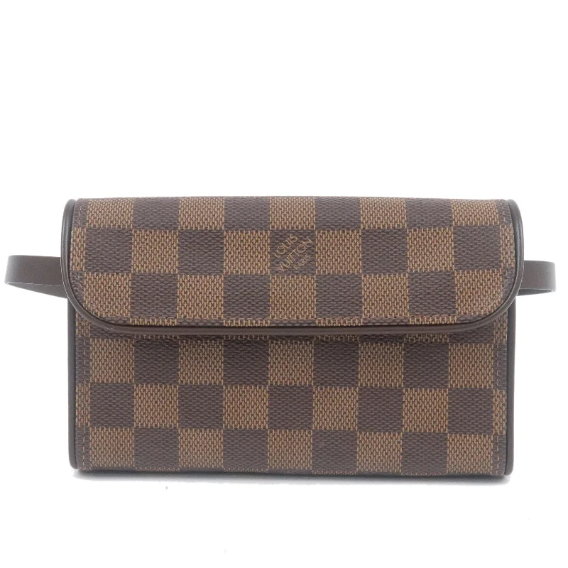 Louis Vuitton Alma bags with a monogram - embossed leather surfaceLouis Vuitton Damier Pochette Florentine Waist Bag Size XS N51856