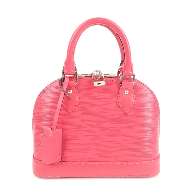 Louis Vuitton Alma bags featuring the signature top - handle designLouis Vuitton Epi Alma BB 2Way Hand Bag Hot Pink M42048