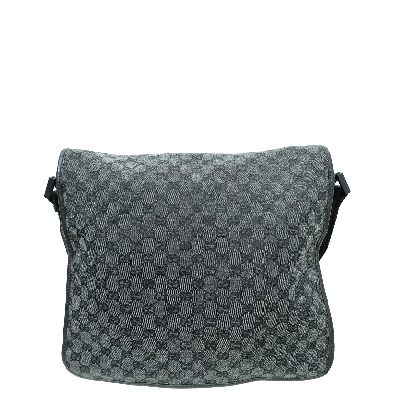 Ladies Gucci Dionysus bags in a pastel colorGucci Black Denim GG Hysteria Double Buckle Flap Messenger Bag