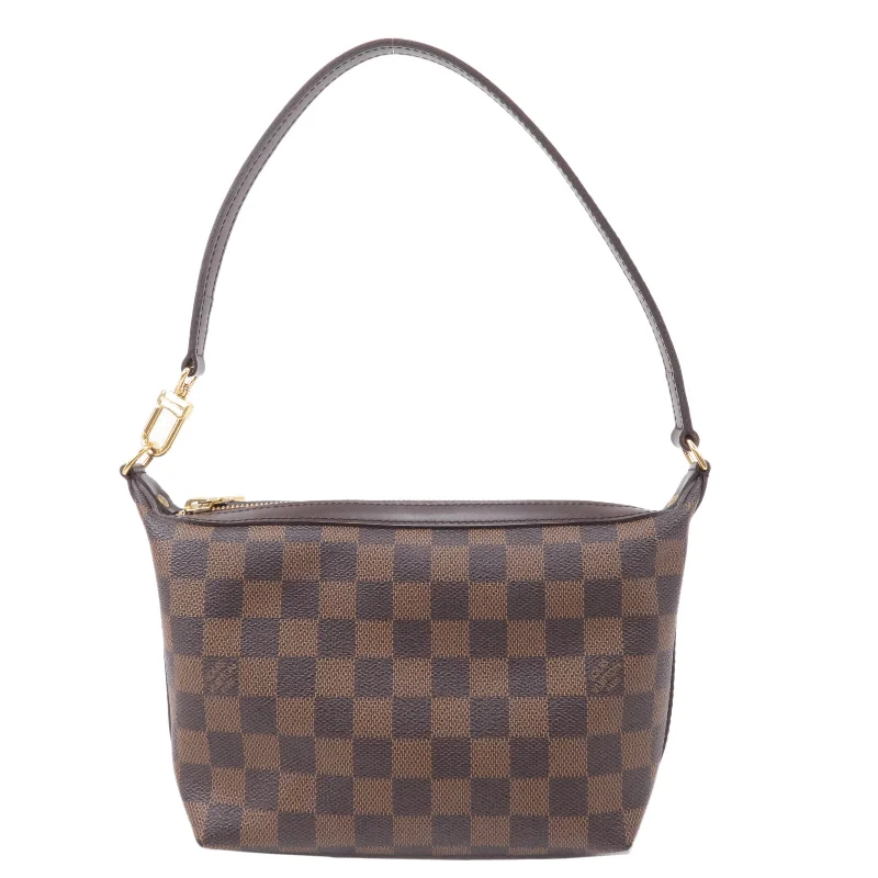 Ladies Louis Vuitton shoulder bags with a wide - width strap for comfortLouis Vuitton Damier Ebene Ilovo PM Shoulder Bag N51996