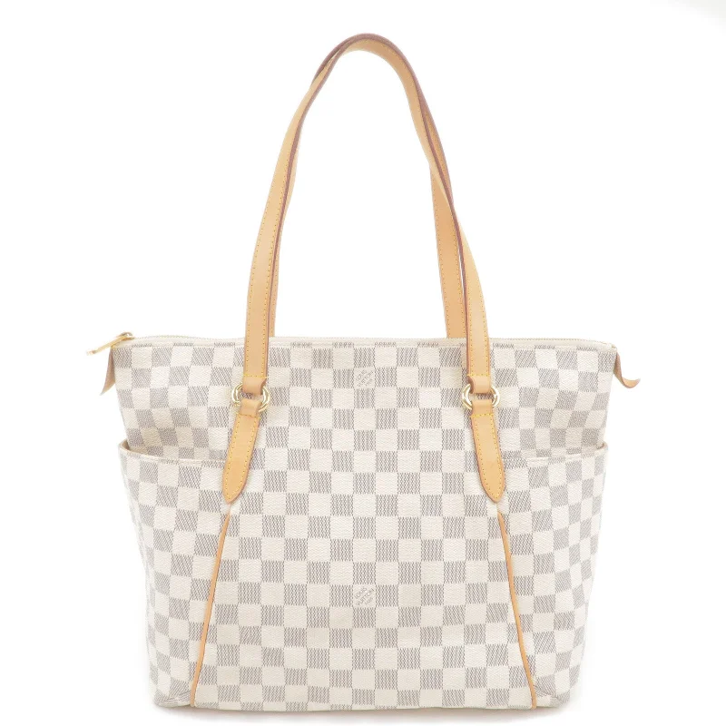 Louis Vuitton bags with a front - flap pocket for quick - access itemsLouis Vuitton Damier Azur Totally MM Tote Bag N51262