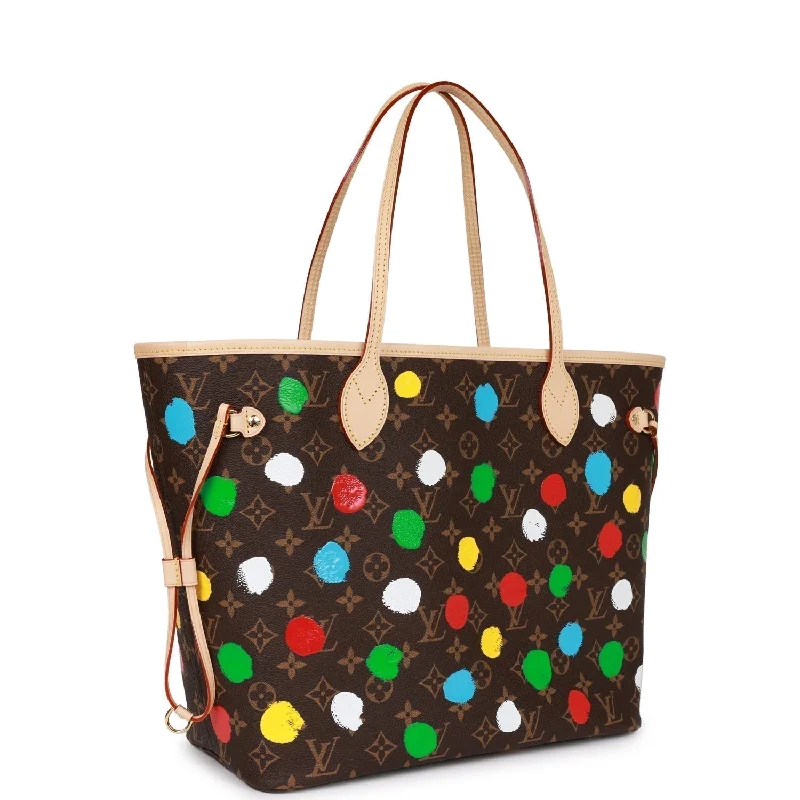 Louis Vuitton tote bags with a spacious interior and multiple pocketsLouis Vuitton x Yayoi Kusama Monogram Neverfull MM