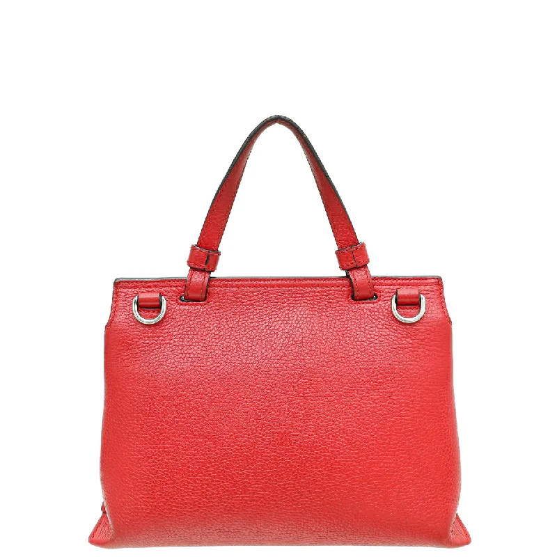 Ladies Gucci Dionysus bags with a chain - link shoulder strapGucci Red Bamboo Daily Top Handle Small Bag