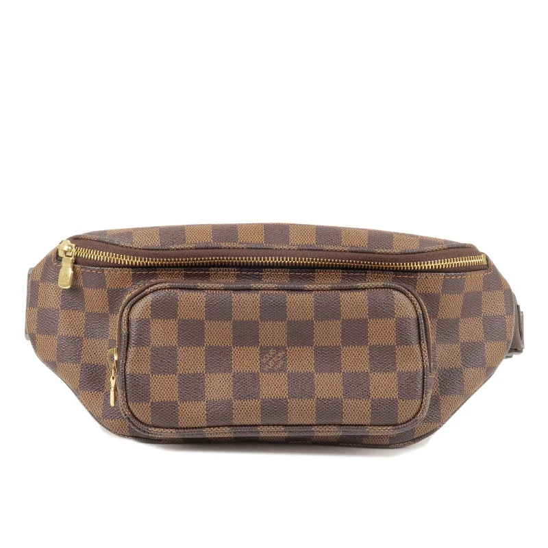 Louis Vuitton Alma bags with a monogram - embossed leather surfaceLouis Vuitton Damier Bam Bag Melville Waist Bag Body Bag N51172