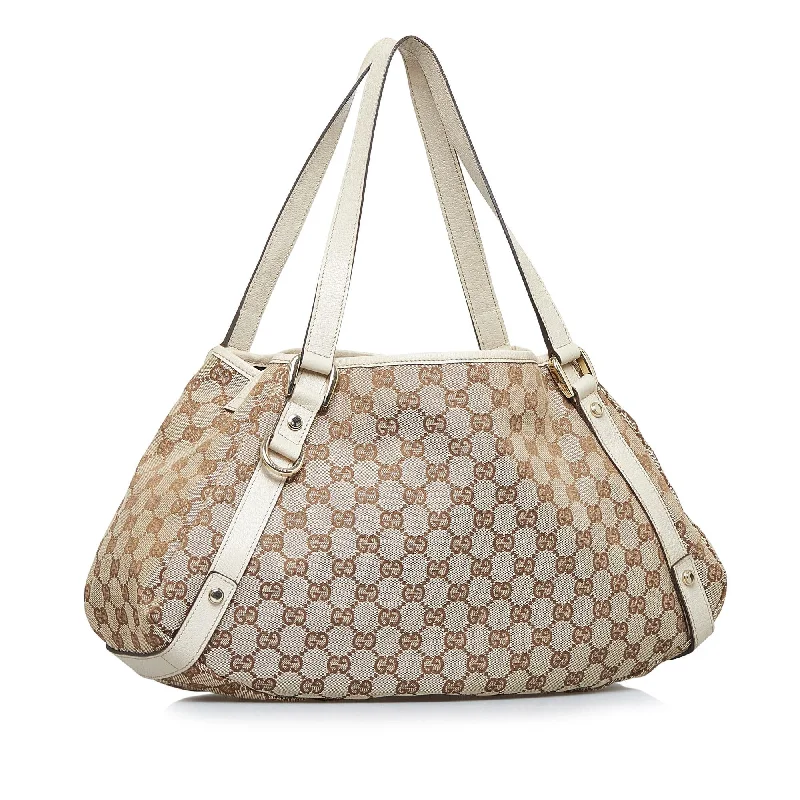 Gucci handbags for women with a beaded trimGucci GG Canvas Abbey D-Ring Shoulder Bag (7lrnKn)