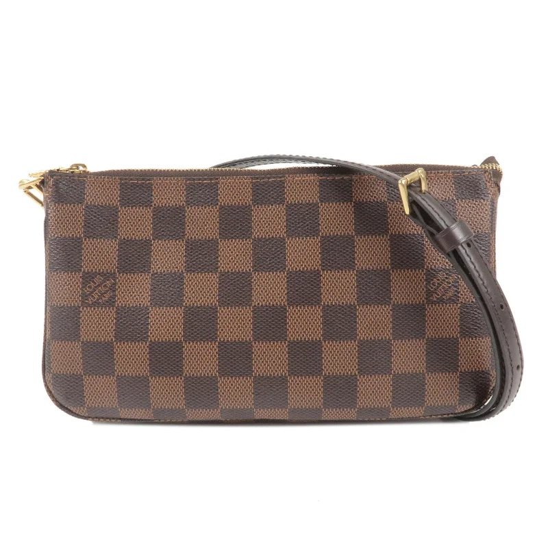 Louis Vuitton Twist bags with a crystal - embellished LV - turnlockLouis Vuitton Damier Pochette Accessoires Pouch Brown N41206