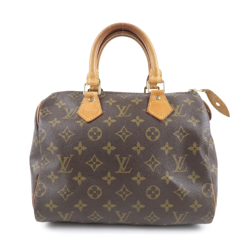 Ladies Louis Vuitton Capucines bags with gold - toned hardwareLouis Vuitton Monogram Speedy 25 Hand Bag Boston Bag M41528