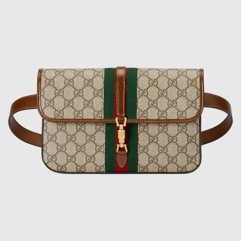 Women Gucci bags with a chain - link trim and a leather bodyWF - Gucci Bags - 12748