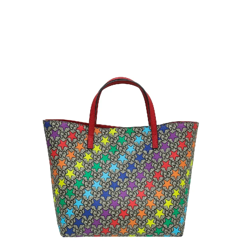 Ladies Gucci handbags with a detachable coin purse insideGucci Multicolor GG Supreme Stars Children's Tote Bag