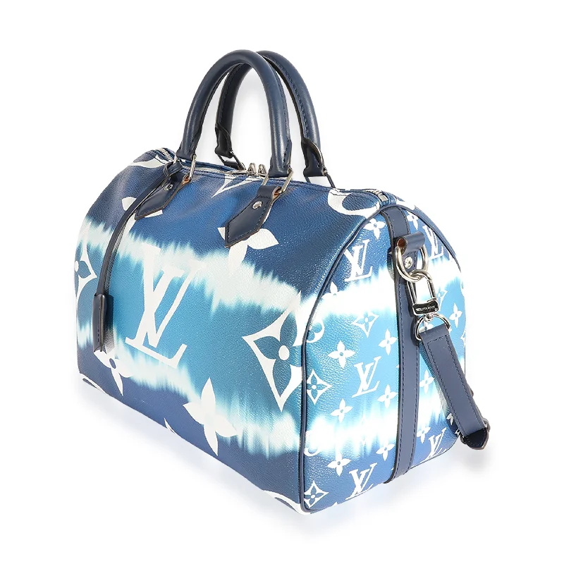 Louis Vuitton Twist bags with a snakeskin - effect panel for a bold lookLouis Vuitton Blue LV Escale Speedy Bandoulière 30