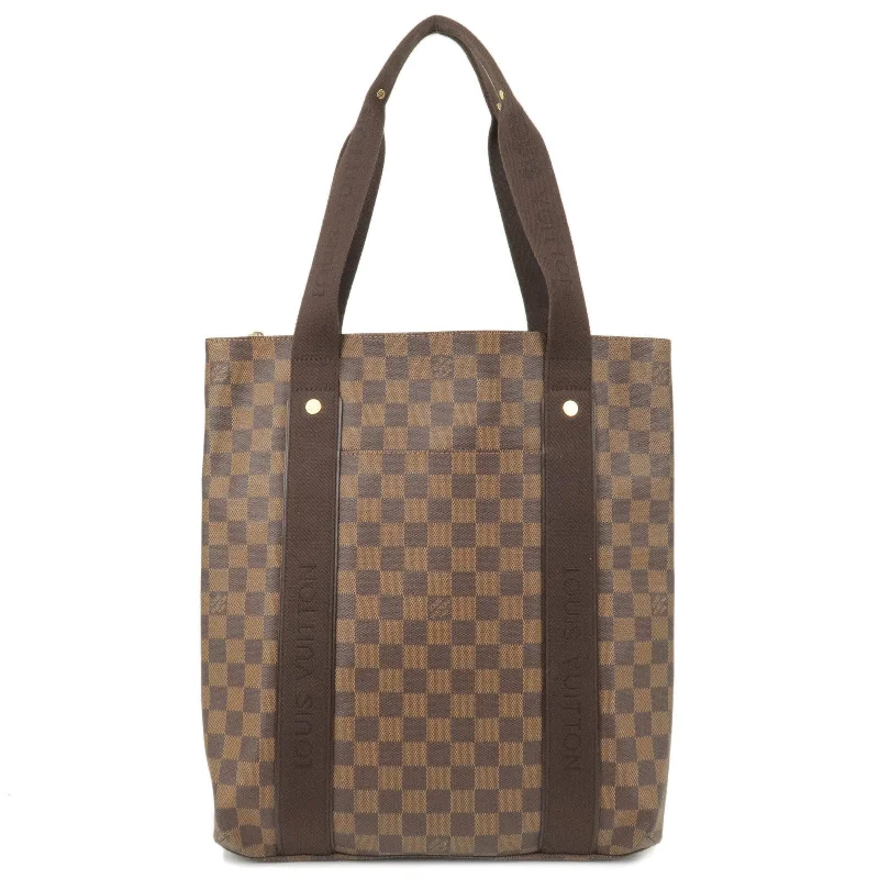 Ladies Louis Vuitton shoulder bags with a magnetic - closure flap for easeLouis Vuitton Damier Ebene Cabas Beaubourg Tote Bag N52006