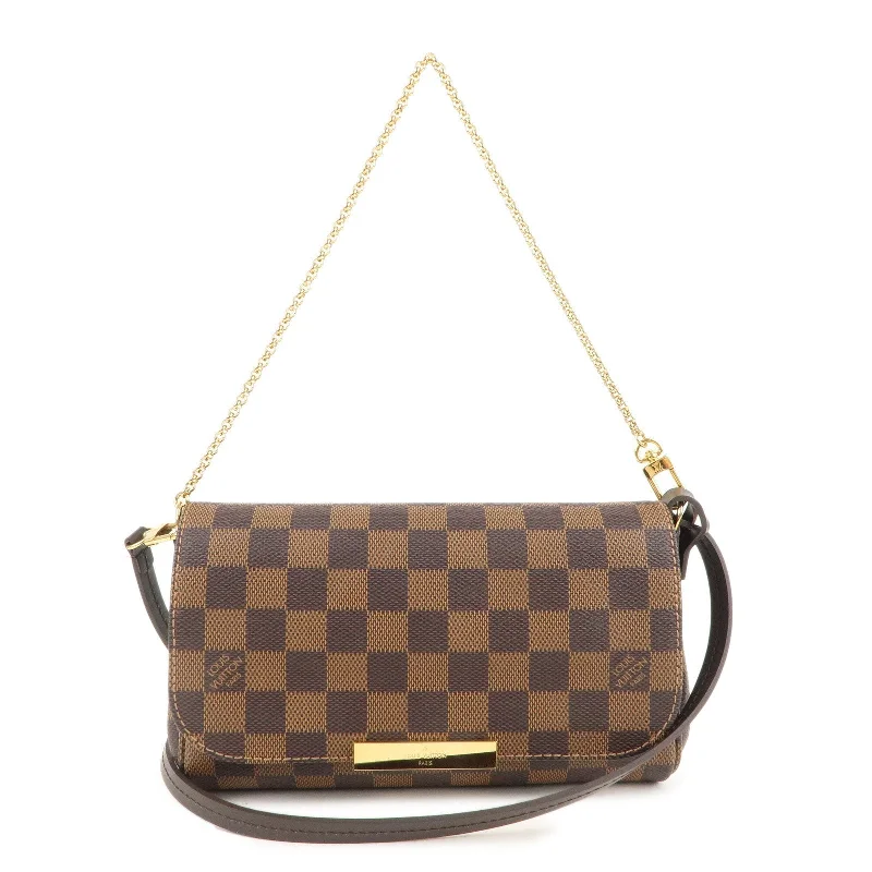 Louis Vuitton Speedy bags in monogram canvas for a classic lookLouis Vuitton Damier Favorite PM 2Way Shoulder Bag N41276