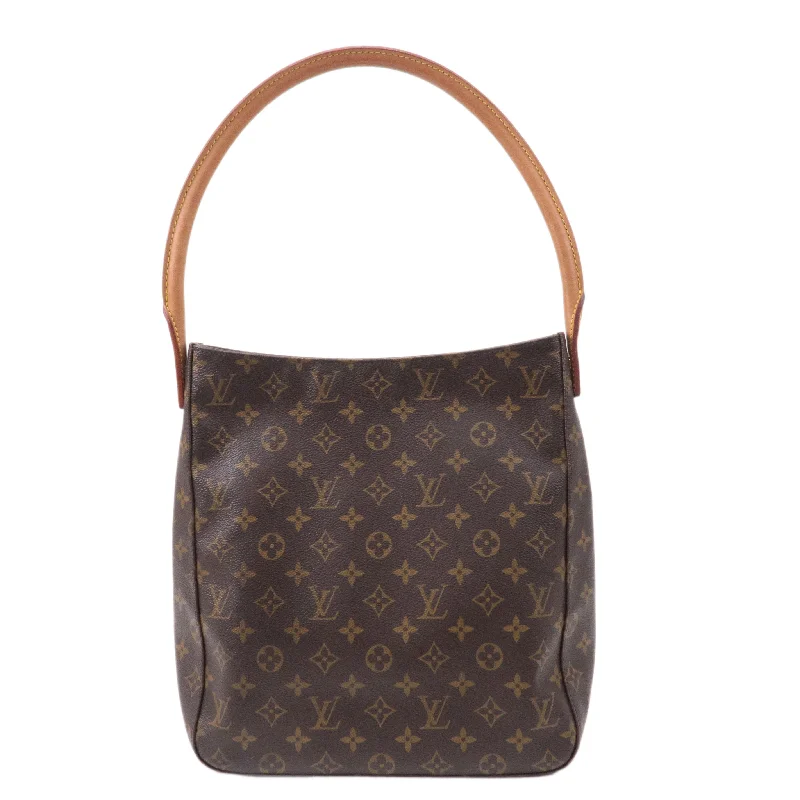 Louis Vuitton backpacks with a sleek, minimalist design for styleLouis Vuitton Monogram Looping GM Shoulder Bag M51145