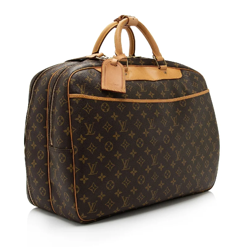 Ladies Louis Vuitton shoulder bags with a wide - width strap for comfortLouis Vuitton Vintage Monogram Canvas Alize 24 Heures Weekender