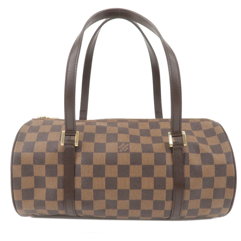 Louis Vuitton tote bags with a printed LV logo on the front for brand visibilityLouis Vuitton Damier Papillon 30 Hand Bag Brown N51303