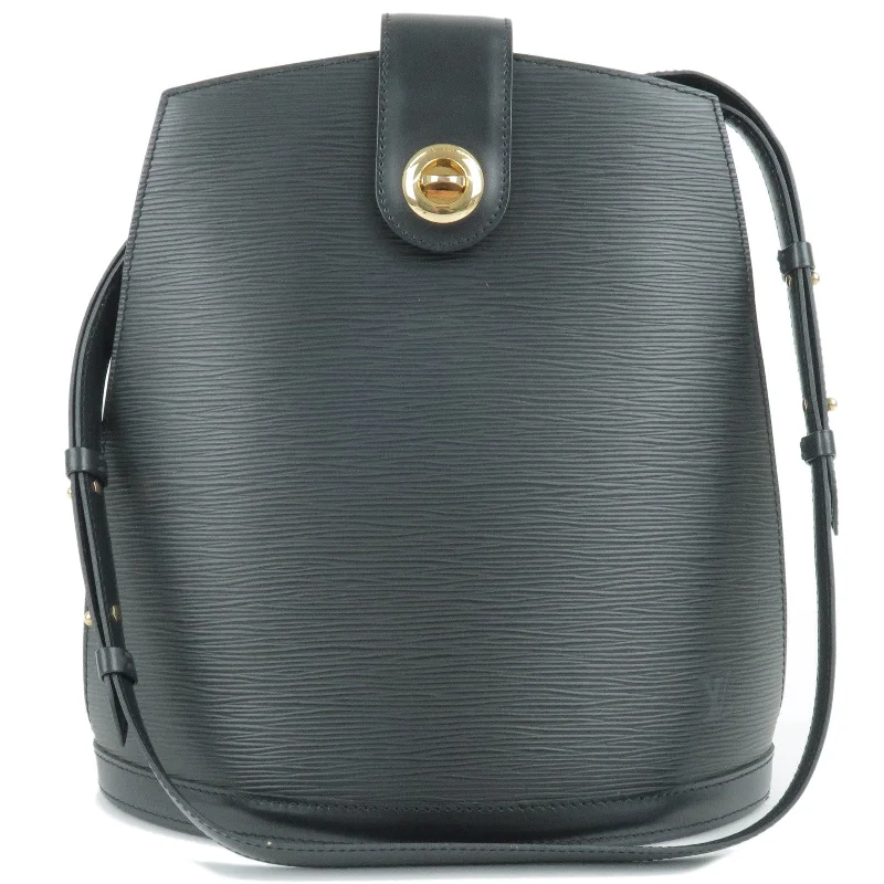 Louis Vuitton bags with a zip - around closure for enhanced securityLouis Vuitton Epi Cluny Shoulder Bag Black Noir M52252