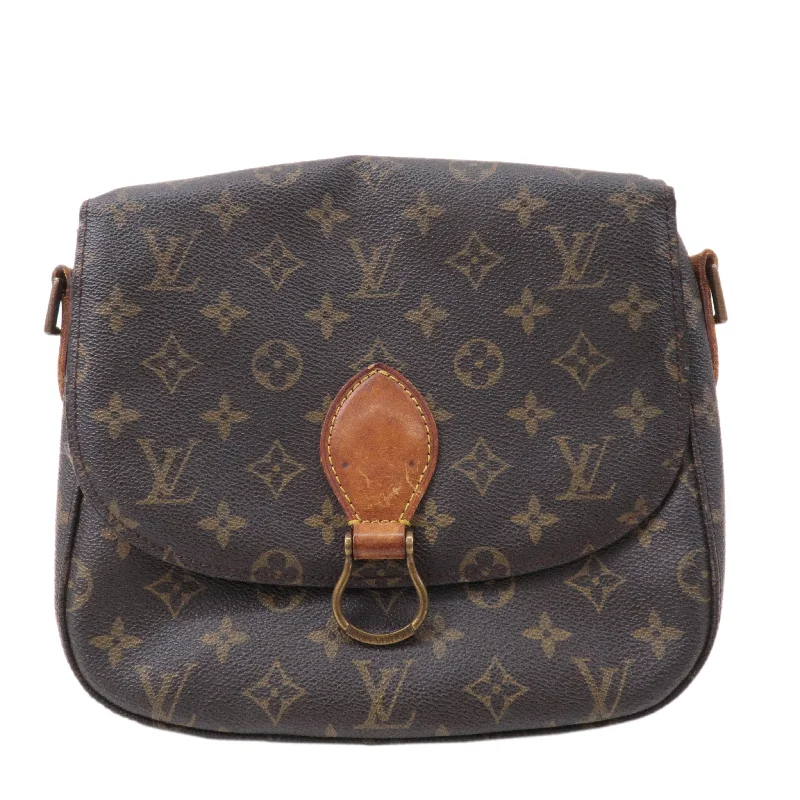 Louis Vuitton backpacks with a hidden back pocket for securityAuthouis Louis Vuitton Monogram Saint Cloud GM Shoulder Bag Brown M51242