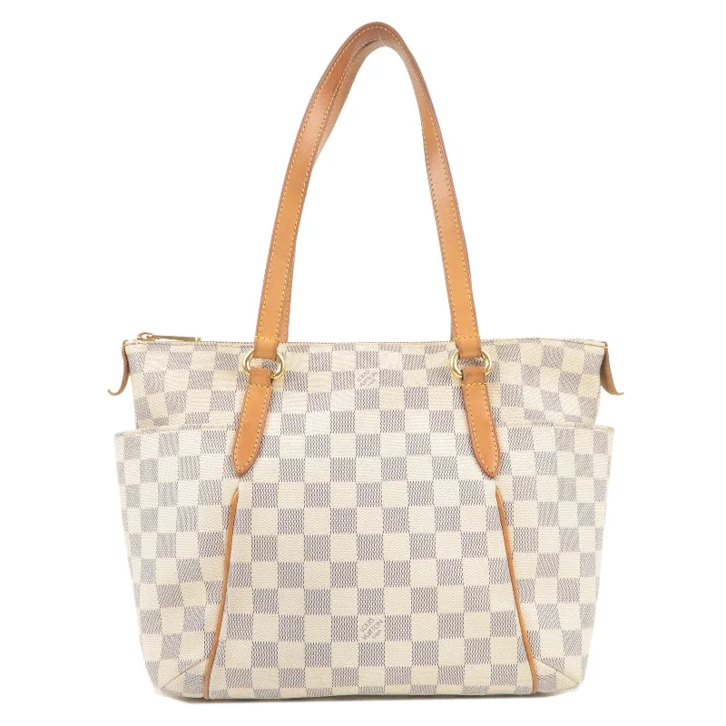 Louis Vuitton Neverfull bags with large capacity for everyday essentialsLouis Vuitton Damier Azur Totally PM Tote Bag Hand Bag N51261