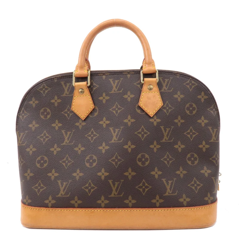 Louis Vuitton bags with a zippered interior pocket for better organizationLouis Vuitton Monogram Alma Hand Bag Brown M51130