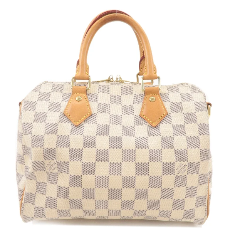 Louis Vuitton Twist bags with a snakeskin - effect panel for a bold lookLouis Vuitton Damier Azur Speedy Bandouliere 25 N41374