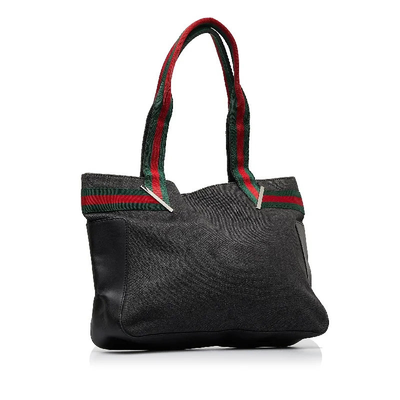 Women Gucci crossbody bags in a bold red colorGucci Web Tote (SHG-hIkYdf)